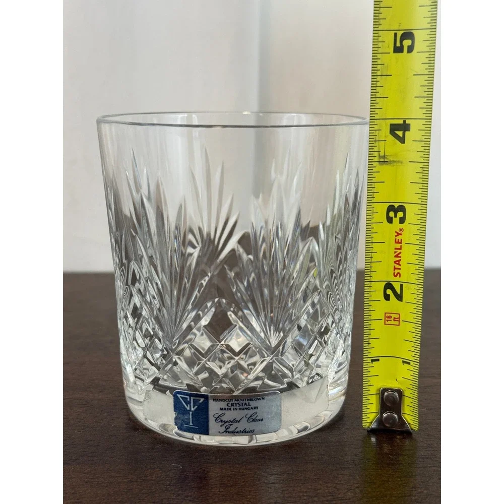 Crystal Clear Industries Set‎ of TWO Essex Double Old Fashioned Glasses 4